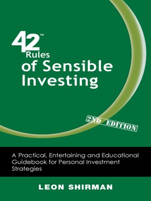 cover image of 42 Rules of Sensible Investing